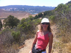 pam hiking in san obispo