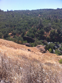 cycling in mountains along Napa valley